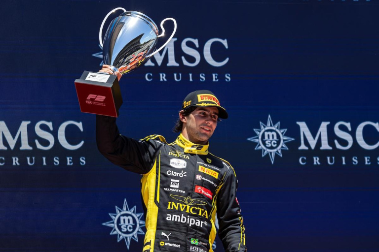 Invicta Racing’s Rafael Câmara storms to maiden FIA Formula 2 victory in Spain photo