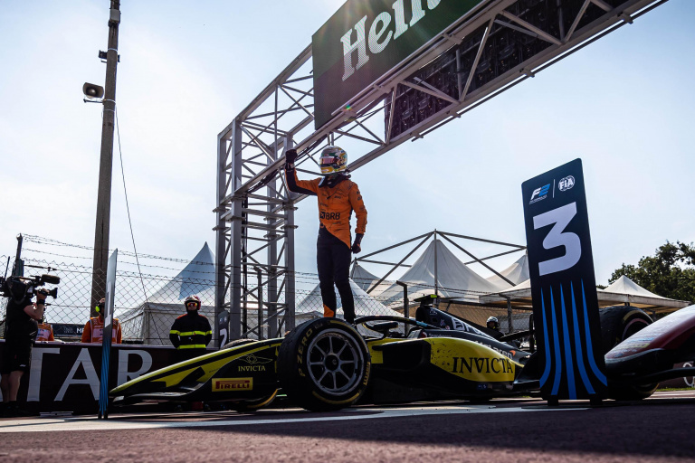 Last to first: How Gabriel Bortoleto went from the gravel trap to the top step of the Monza F2 podium photo