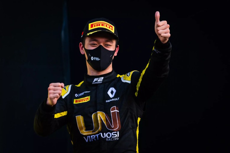 Race-winner Guanyu Zhou re-joins UNI-Virtuosi Racing for the 2021 FIA Formula 2 season photo